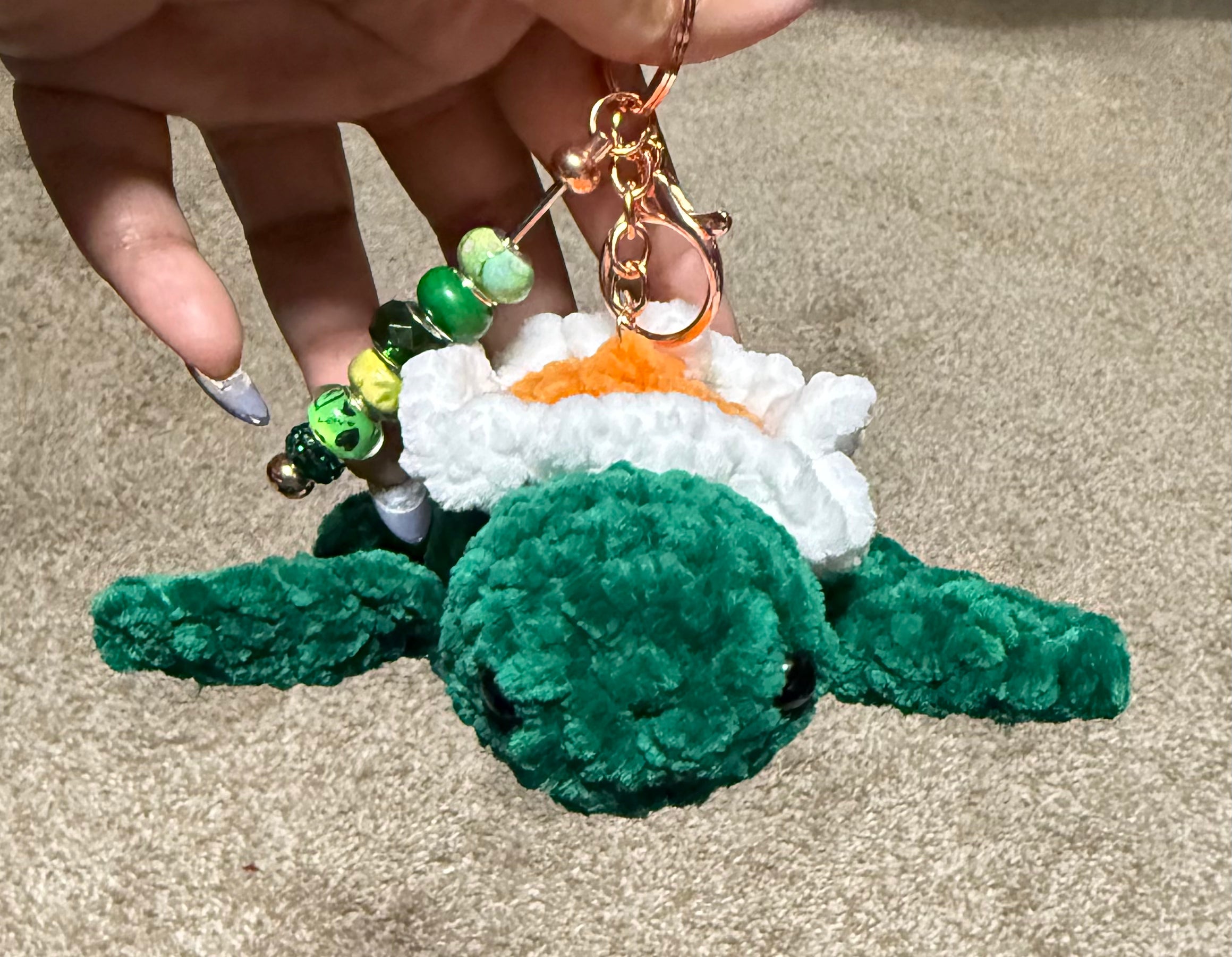 Crochet Turtle Keychain