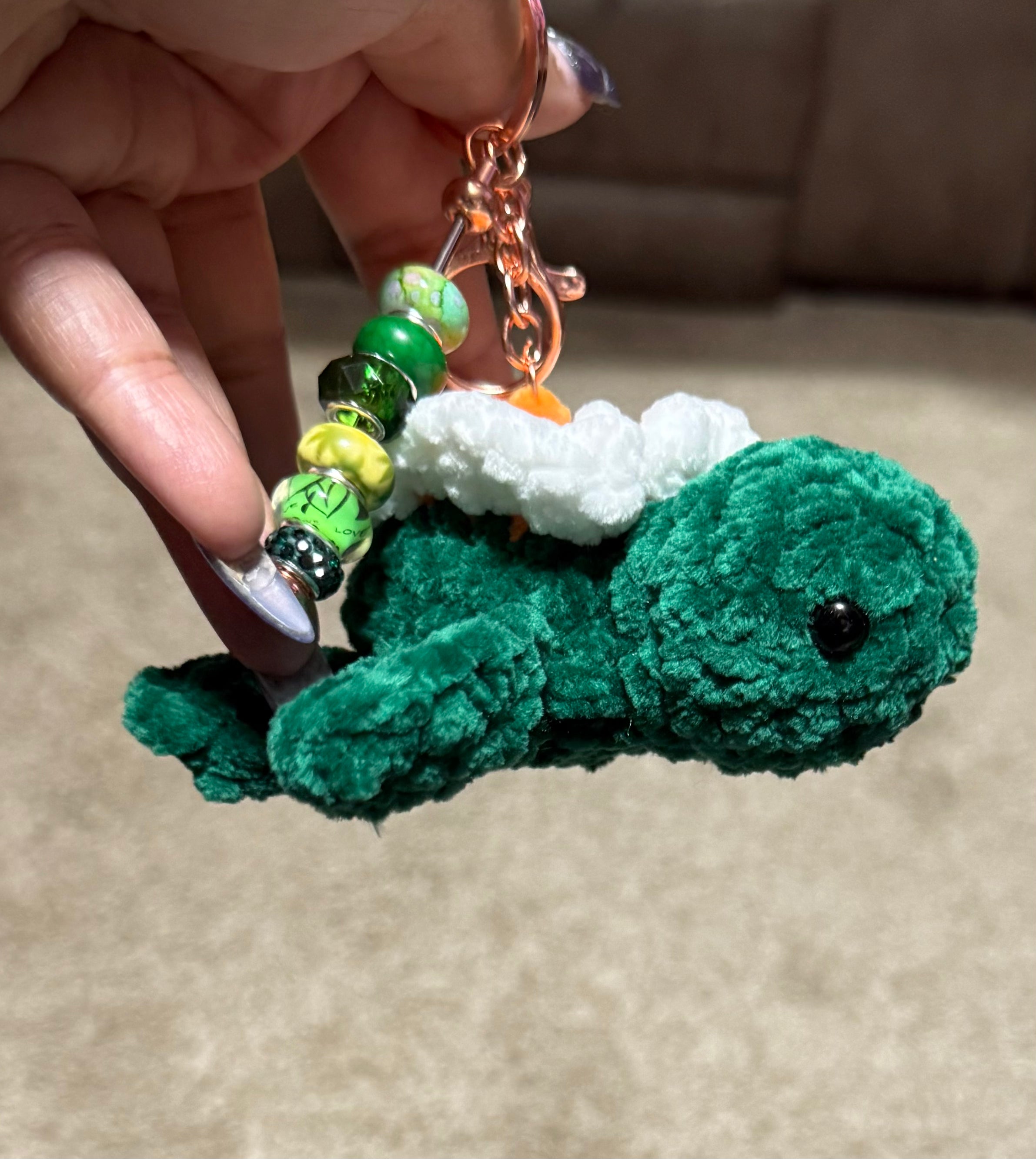 Crochet Turtle Keychain