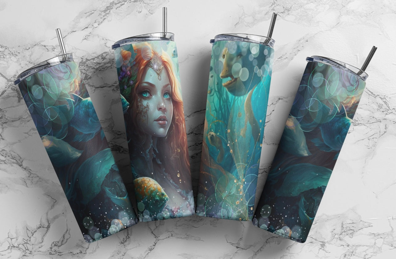 Dark Mermaid Tumblers-20 oz